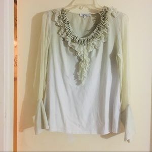 Zba Green Faded Blouse Size Medium.
